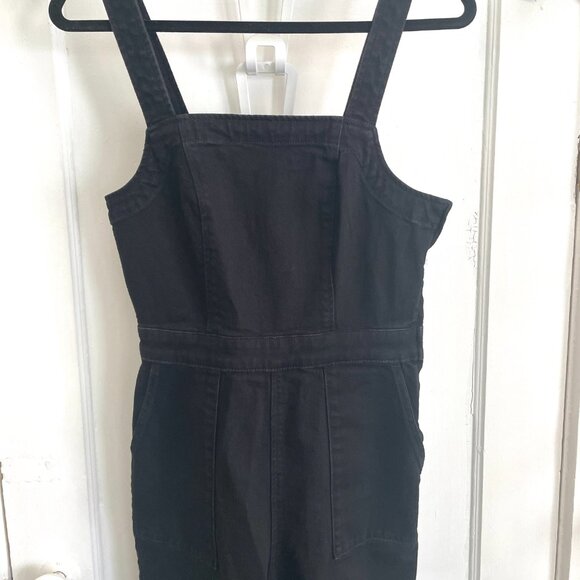 Women's J. Crew Washed Black Denim Coverall | Size 4 - Picture 6 of 7